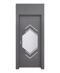 BY-6006V  Porte intérieure Laqué  Vitrée